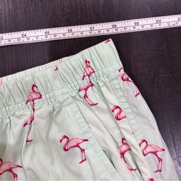 NWOT Massive Men’s Mint Green Elastic Drawstring Shorts Flamingo Design Size XL - Picture 7 of 11